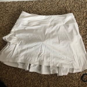 Flirty White LULULEMON Tennis Skirt